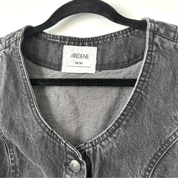 Ardene Charcoal Denim Vest - Picture 3 of 6